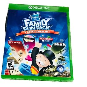 XBOX ONE Hasbro Family Fun Pack Scrabble Risk Monopoly & More Video Game